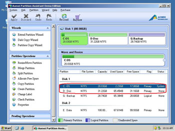 Merge partitions