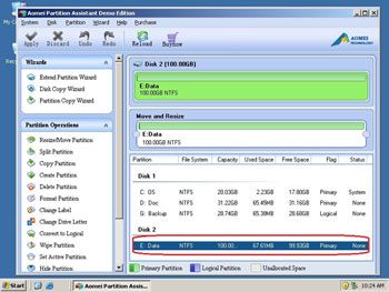 Split partition