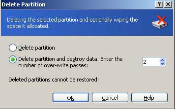 delete partition acronis true image