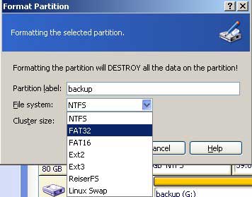 Format partition