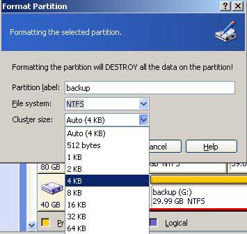 Format partition