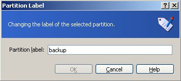 Partition beschriften