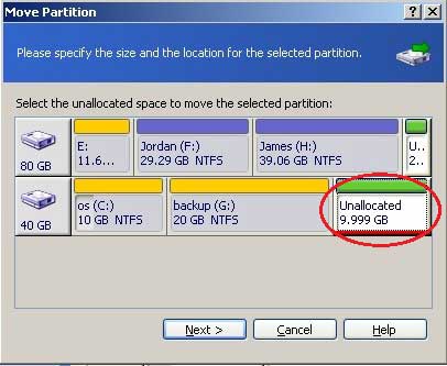 Move partition