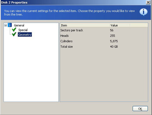 Disk properties