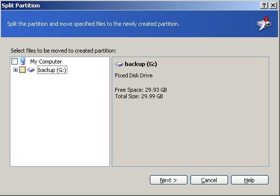 Split partition