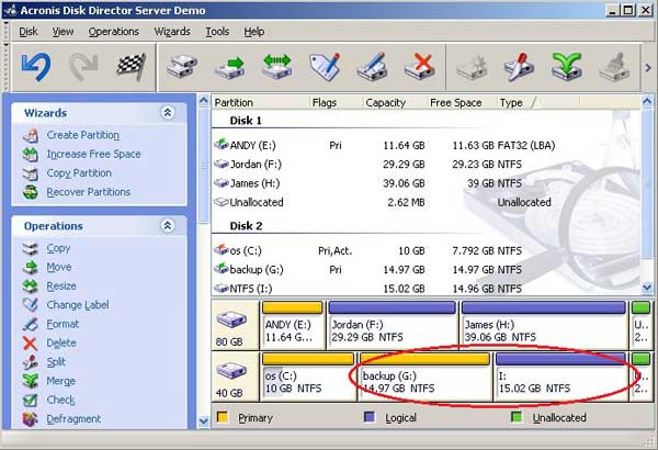 Split partition