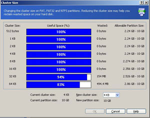 Modifier la taille du cluster