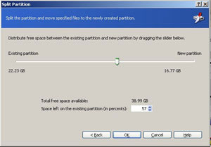 Split partition