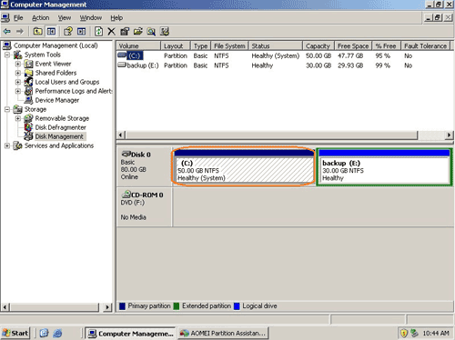 Partition merged