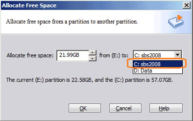 Add space to c