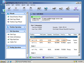 Redimensionner la partition de démarrage