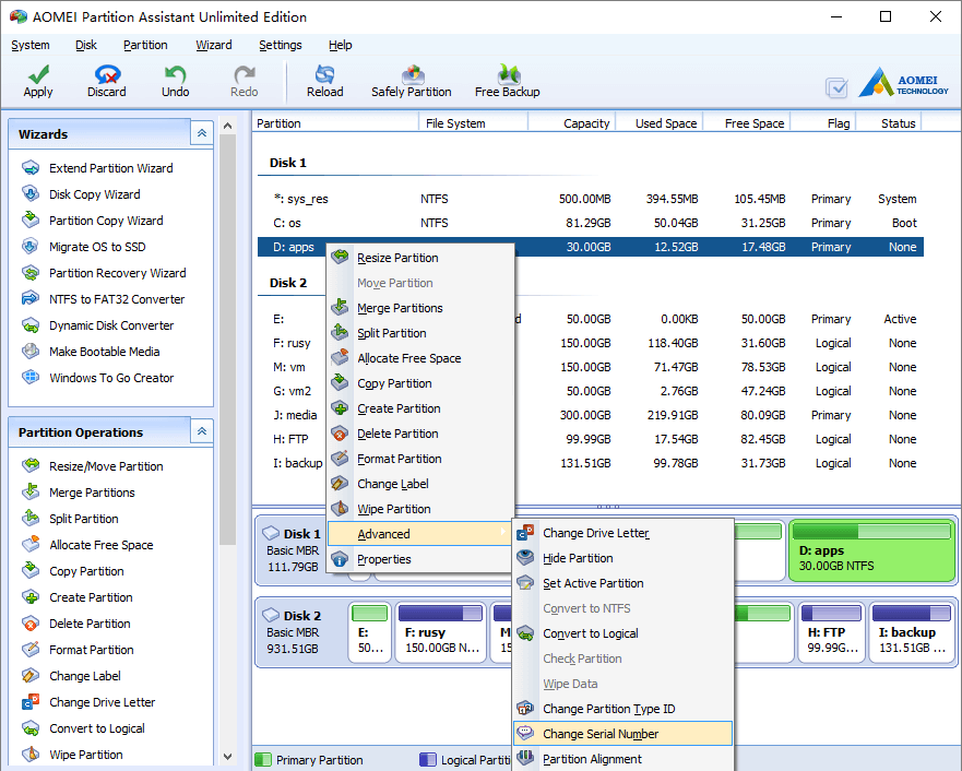 How to change mta serial number lookup