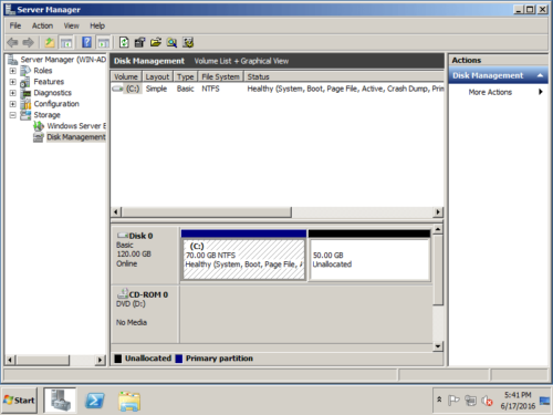 Partitions merged