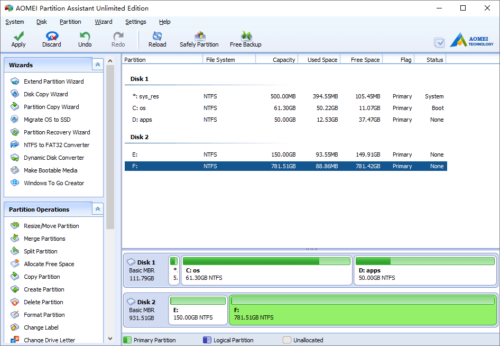 Partition split