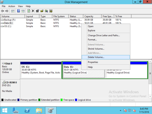 Disk management