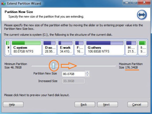 Shrink all partitions