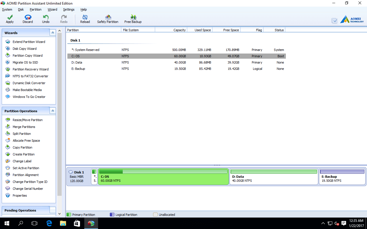 Easy method to add space to C drive in Windows Server 2016.