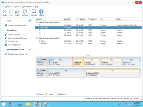 Unallocated moved