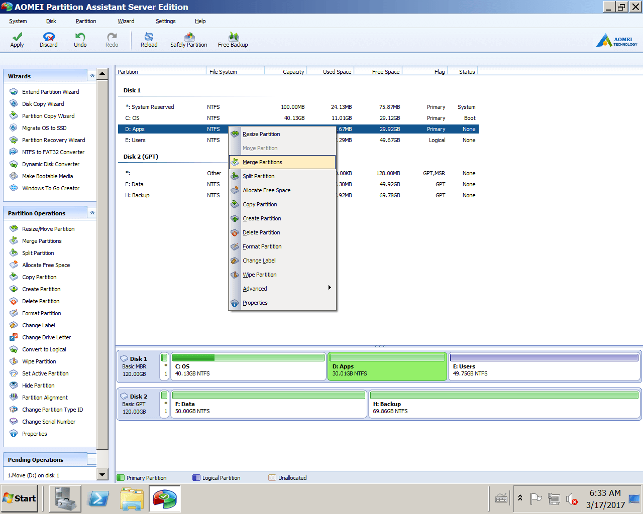 How to merge partitions in windows server 2008 r2 with ease 