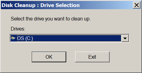 Select C drive